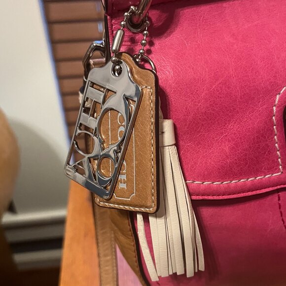 COACH Willis Leather Bag in Pink Colorblock w/ LTD. Edition Legacy Lining 19031 - Picture 6 of 16